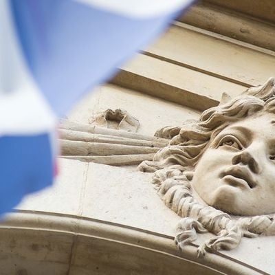 Detail of the University of London Institute in Paris building