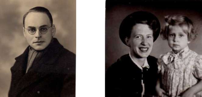 Paul Bondy and Charlotte and Jo Bondy, circa 1940