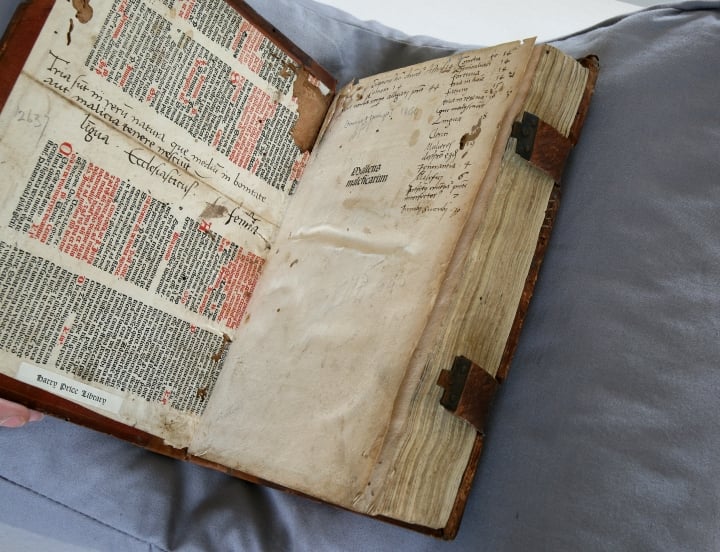 Historic book from Senate House library collect of archives