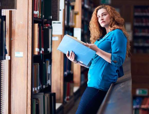 Postgraduate student reading philosophy