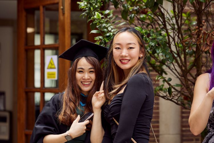 University of London Graduation 2022 images. Graduates from 2019–2022. Shot at Friends House, London.