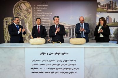 PM His Excellency Barzani laying the Foundation Stone