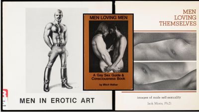 Book covers for Men in erotic art, men loving men and men loving themselves