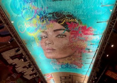 Image of graffiti art in Leake Street Tunnel
