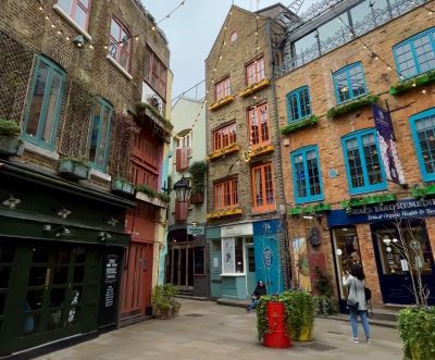 Image of Neals Yard shops in London