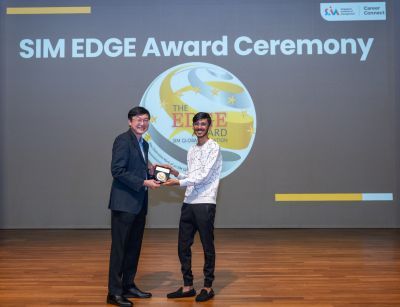 Devansh Gupta SIM EDGE Award Ceremony
