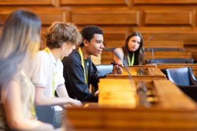 Moot court in Senate Room