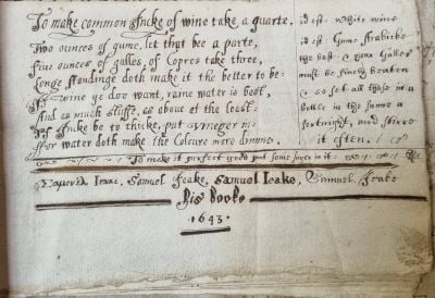 Carlton MS 35/12(iv): Samuel Jeake’s manuscript copy of a work on shorthand