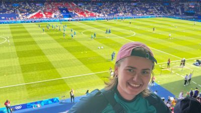 Anna volunteering at the 2024 Olympics in Paris