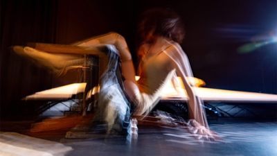 An abstract dance performance by students of Royal Central