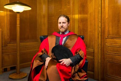 Pictured is honorary graduate Samuel West, star of Slow Horses and Howards End.