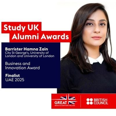 Hamna Zain, Study UK Alumni Awards