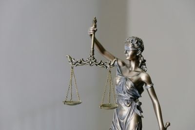 Lady Justice holding scales