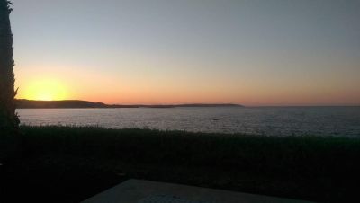 Coastline image at sunset