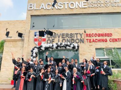 Students at the Blackstone School of Business & Law